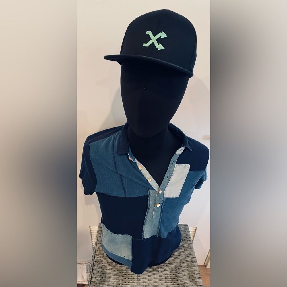 Ralph Lauren Polo - Deconstructed - XL - Greg Lauren inspired - XL - Black Blue